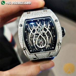 Richard Mille Tourbillon Watches RM 19-01 White Gold Diamond Watch