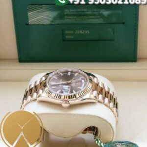 Rolex Day-Date Unisex Watch with Rose Gold Case and Bracelet
